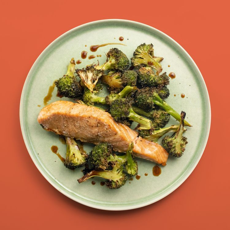 Wok saumon, brocoli & edamame