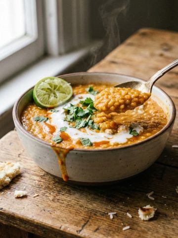 Dahl de lentilles corail